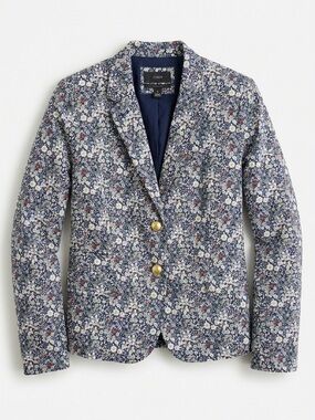 J.Crew x Liberty Art Fabrics Floral Schoolboy Blazer Women’s Size 12